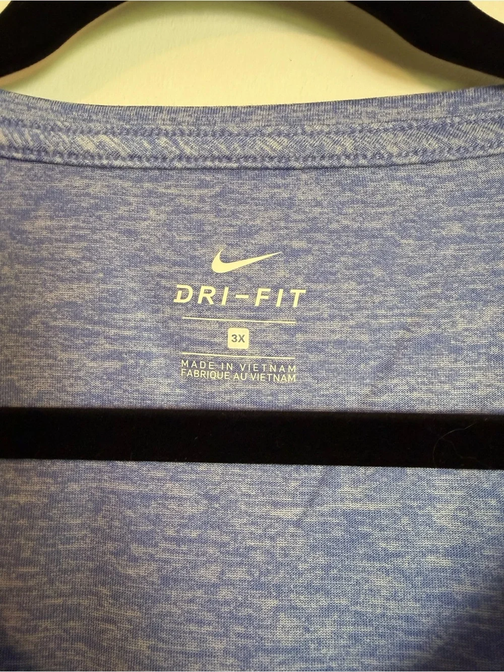 Nike Dri-FIT Heathered Blue Short Sleeve Tee